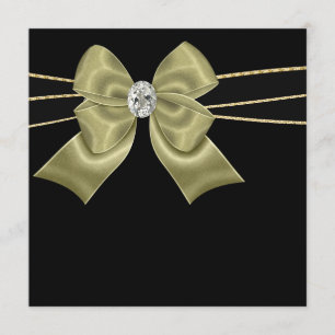 Black Gold Black All Occasion Party Invitations
