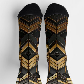 Black gold bling socks gentlemen