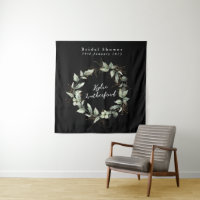 Black Gold Botanical Succulent Bridal Shower