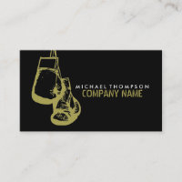 Black & Gold Boxing Gloves, Boxer, Boxing Trainer