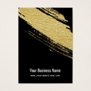 Black Gold Brush Earring Display Cards