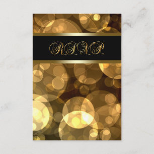 Black Gold Bubbles RSVP
