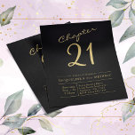 Black Gold Budget 21st Birthday Invitation Flyer<br><div class="desc">Celebrate your 21st birthday in style without breaking the bank! Our wallet-friendly budget black and gold birthday invitations are perfect for any celebration. Personalise with your own text and photos to create an unforgettable design that will have your guests excited for the big day! LOW BUDGET INVITATION FLYERS. *** PLEASE...</div>