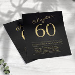 Black Gold Budget 60th Birthday Invitation Flyer<br><div class="desc">Celebrate your loved one's milestone 60th birthday with our budget-friendly and personalised black and gold script invitation flyer. With a customised design and special black and gold script, these invitations will make your 60th birthday celebration a memorable and special event. Let us help you create a beautiful and meaningful invitation...</div>