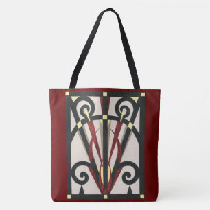 Black Gold Burgundy PARIS Eiffel Tower Collage Tote Bag