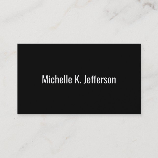 Black | Gold Business Card (Front)