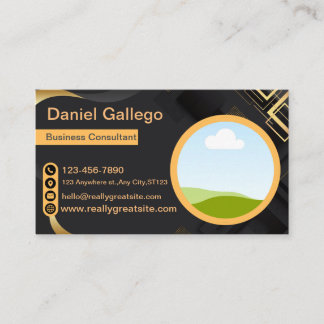 Black Gold Business Consultant ID Card