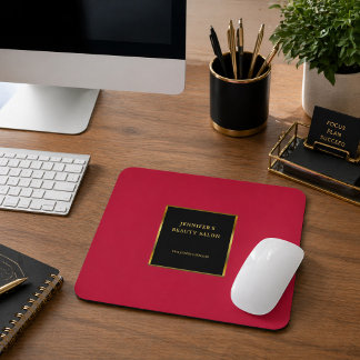 Black gold cardinal red promotional professional mouse mat