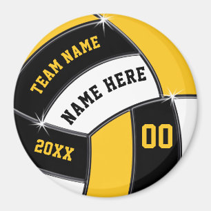 Black, Gold, Cheap Volleyball Gifts in Bulk, or 1 Magnet