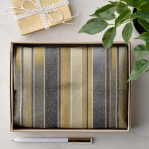 Black Gold Christmas Pattern#27 ID1009 Tissue Paper