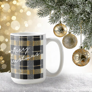 Black Gold Christmas Pattern#7 ID1009 Coffee Mug