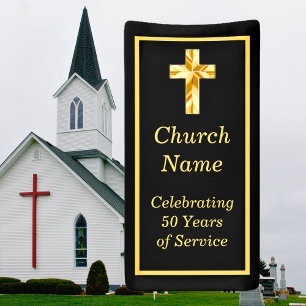 Black Gold Church 50th Anniversary Party  Banner