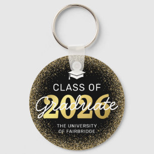 Black Gold Class of 2023 Graduation Key Ring