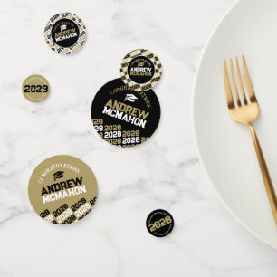 Black & Gold Class of ANY YEAR Personalised Party Confetti