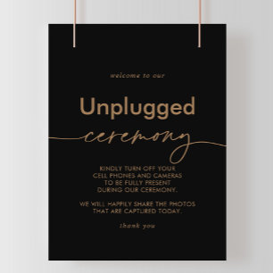 Black Gold Classic Unplugged Ceremony Sign