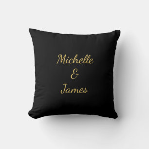 Black & Gold Colors Professional Trendy Modern Cushion