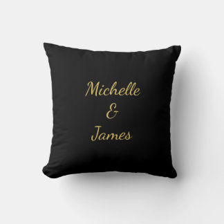 Black & Gold Colors Professional Trendy Modern Cushion