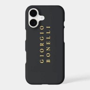 Black & Gold Colour Minimalist Personal Modern Nam