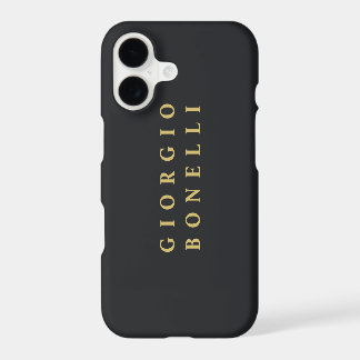 Black & Gold Colour Minimalist Personal Modern Nam