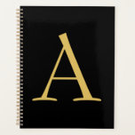 Black Gold Colour Monogram Professional Planner<br><div class="desc">This template can be customised to meet all professional occupations.</div>