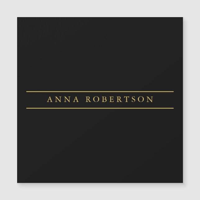 Black Gold Colours Professional Chic Minimalist (Front)