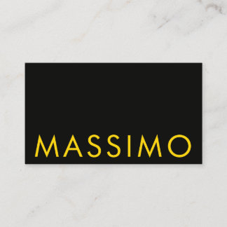Black Gold Colours Professional Minimalist Name Enclosure Card