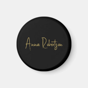 Black Gold Colours Professional Trendy Calligraphy Magnet