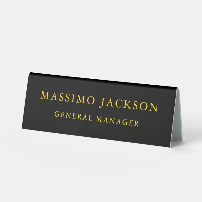 Black Gold Colours Professional Trendy Minimalist (Front)