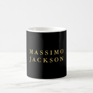 Black Gold Colours Professional Trendy Minimalist Coffee Mug