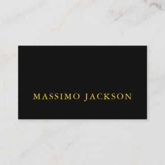 Black Gold Colours Professional Trendy Minimalist Enclosure Card
