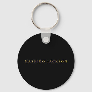 Black Gold Colours Professional Trendy Minimalist Key Ring