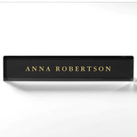 Black Gold Colours Professional Trendy Minimalist