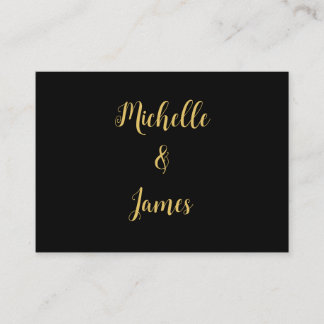 Black & Gold Colours Professional Trendy Modern Enclosure Card