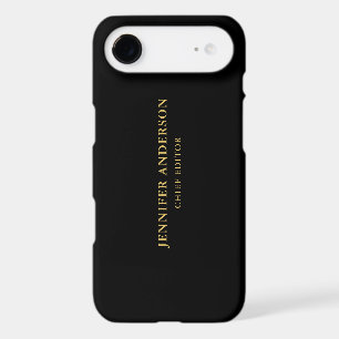 Black Gold Colours Professional Trendy Modern Plai