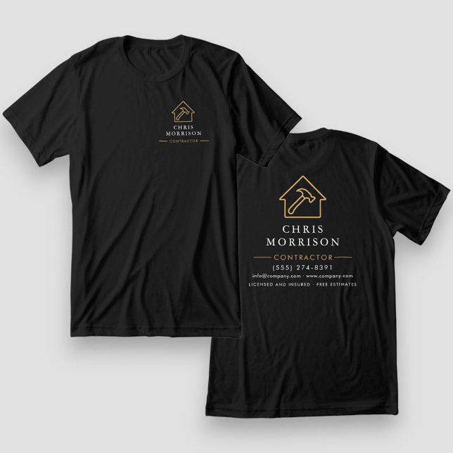Black Gold Contractor Home Repair Tri-Blend Shirt (Creator Uploaded)