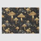 Black & Gold Cottagecore Mushrooms 