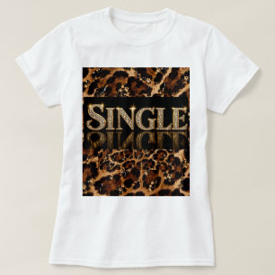 Black & Gold Crystal Tiger Pattern T-Shirt