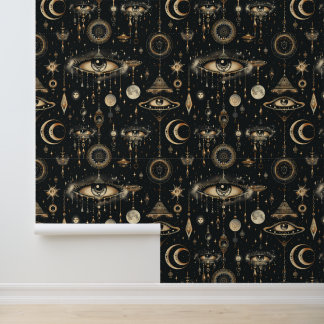 Black Gold Dark Goth Wallpaper