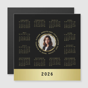 Black & gold design, Logo or Photo in gold circle,