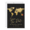 Black Gold Destination Wedding Save the Date Tag