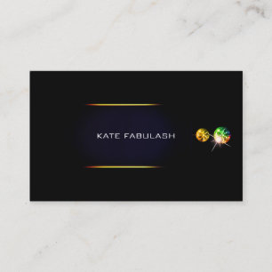 Black Gold Diamond Fashion Stylist Crystals VIP Business Card