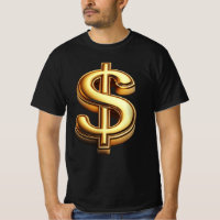 Black & Gold Dollar Sign Bling
