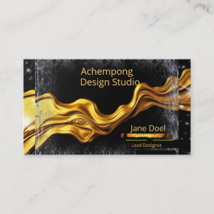 Black & Gold – Elegant Designer Premium Business C Card