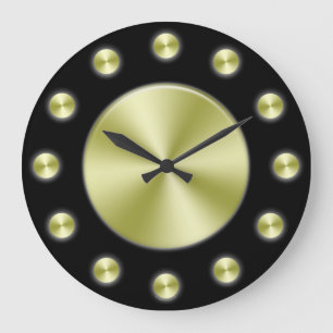 Black Gold Elegant Wall Clock