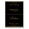 Black Gold Elegant Wedding Place Cards Table Cards