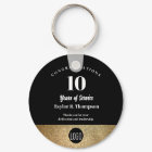 Black Gold Employee 10 years of service Award logo