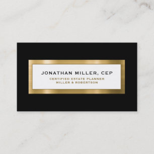 Black Gold Estate Planning Business Card