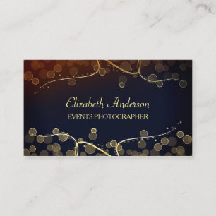 Black Gold Events Photographer Business Card