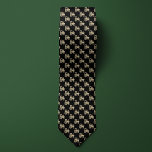 Black & Gold Farmers Tractor Tie<br><div class="desc">Nothing is more iconic in farm country than a tractor,  which makes this simple but elegant design ideal for the farmer in your life. Create a great gift combination package with a pair of matching socks featuring the same design.</div>