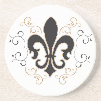 black_gold Fleur Coaster